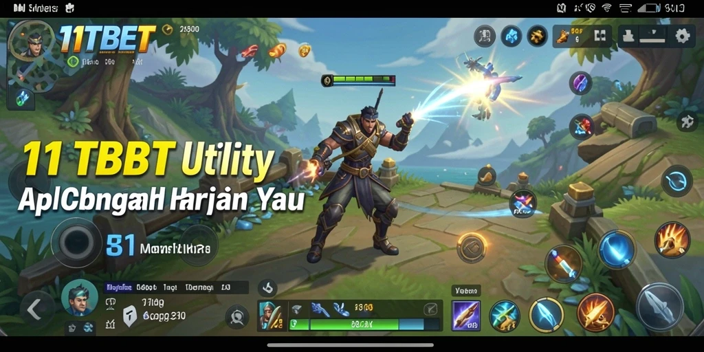 Tampilan utama 11TBET dengan berbagai fitur utility yang menarik.