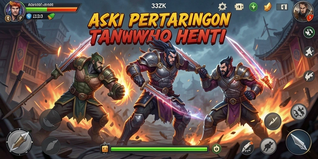 Gambar menampilkan aksi seru dan karakter dinamis dalam 33ZK.