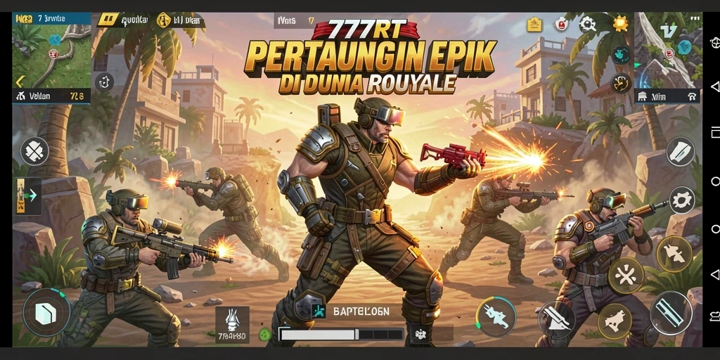 Tangkapan layar <strong>777RT</strong> menampilkan duel sengit dalam gameplay Battle Royale.