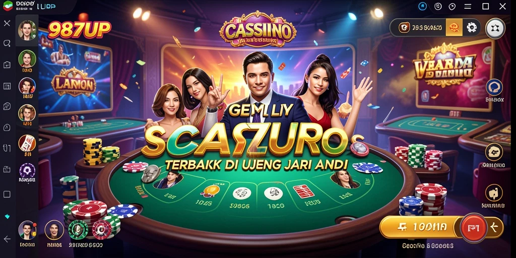 Screenshot gameplay <strong>Live Casino</strong> yang menampilkan dealer profesional dan suasana kasino.