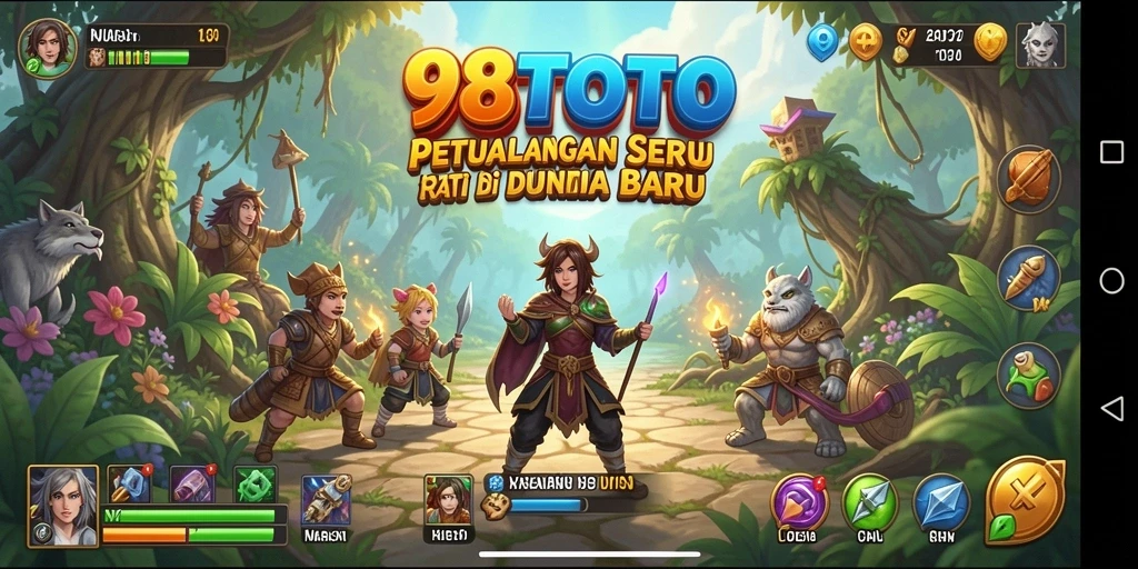 Tampilan gameplay 98TOTO saat menjelajahi dunia petualangan yang menakjubkan.