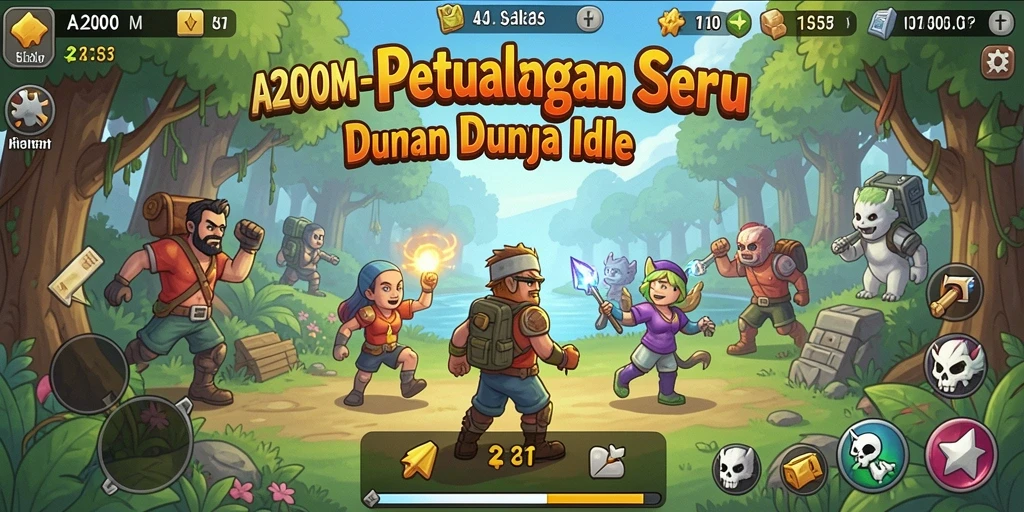 Screenshot utama A200M yang menampilkan gameplay menarik.
