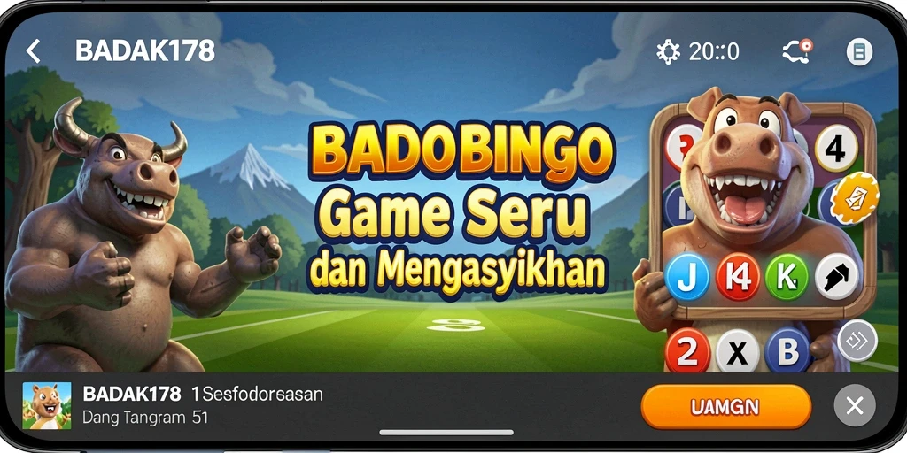 Tampilan menarik dari permainan Bingo di BADAK178.