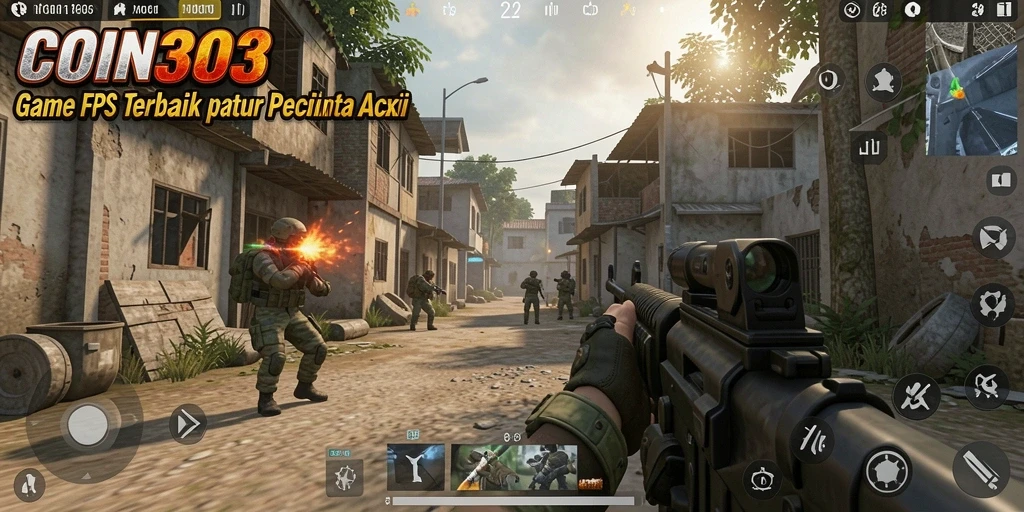 Gameplay seru COIN303 dengan aksi tembak menembak yang mendebarkan.