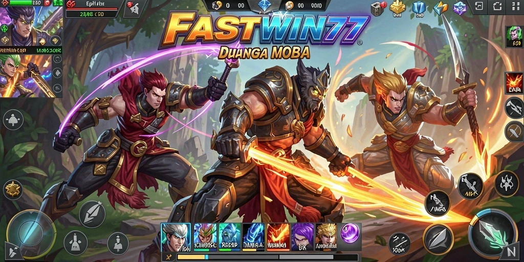 Tampilan gameplay seru dan menegangkan dari FASTWIN77.