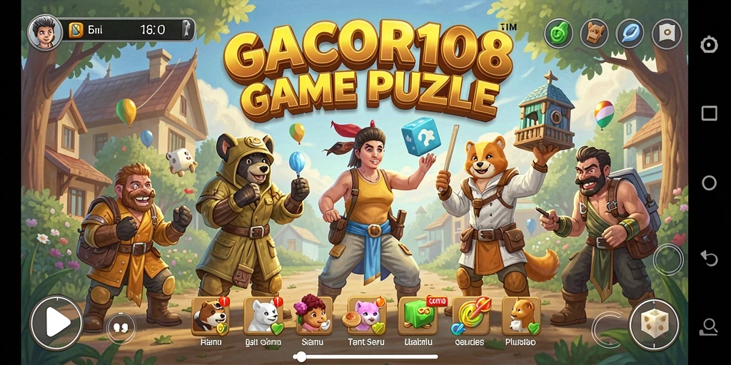 Tampilan gameplay seru dan menantang dari GACOR108.
