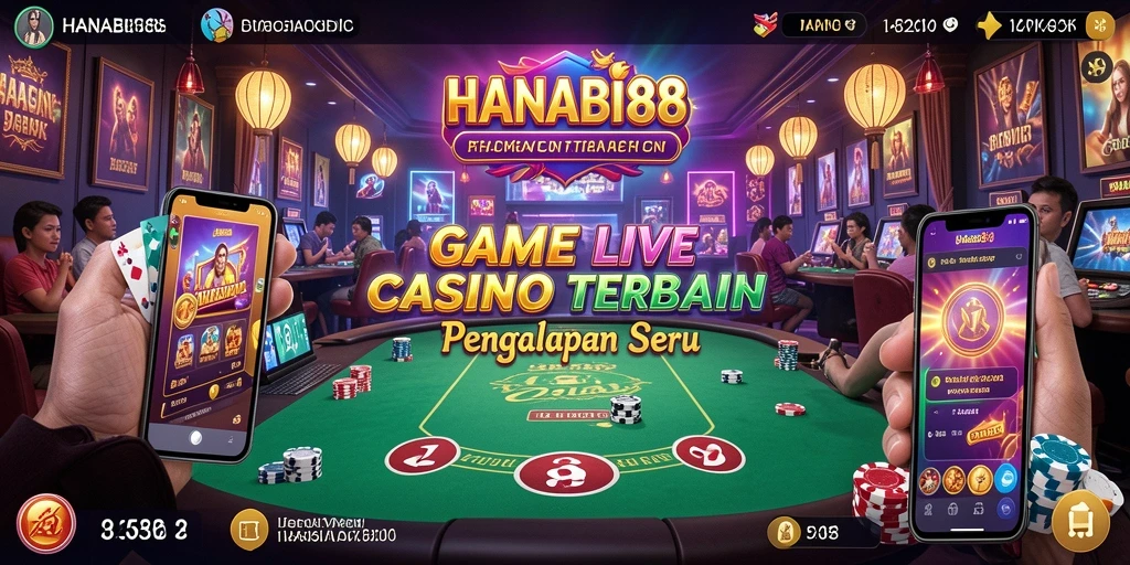 Gameplay menawan dari HANABI88 dengan dealer langsung dan suasana kasino yang nyata.