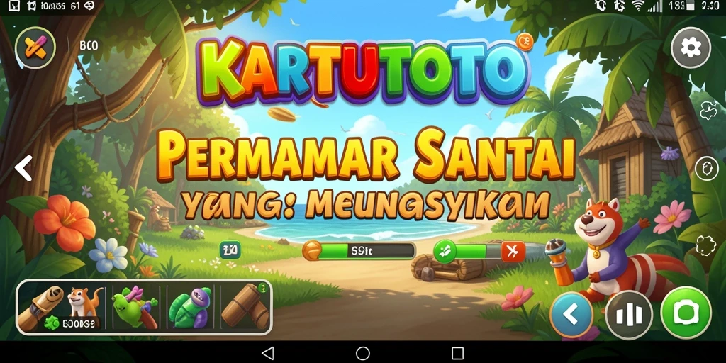 Tampilan gameplay KARTUTOTO yang ceria dan menyenangkan.
