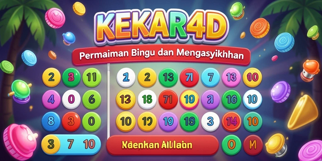 Tampilan gameplay seru dalam KEKAR4D, penuh warna dan interaksi.