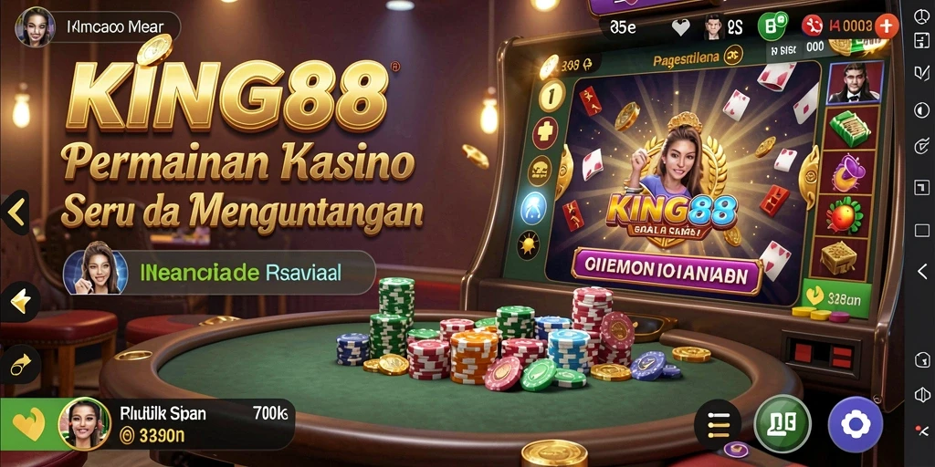 Screenshot KING88 menunjukkan aksi seru dalam permainan Kasino.
