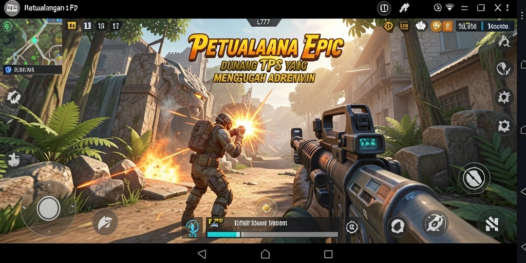Tampilan gameplay menegangkan di L777 saat beraksi di medan perang.