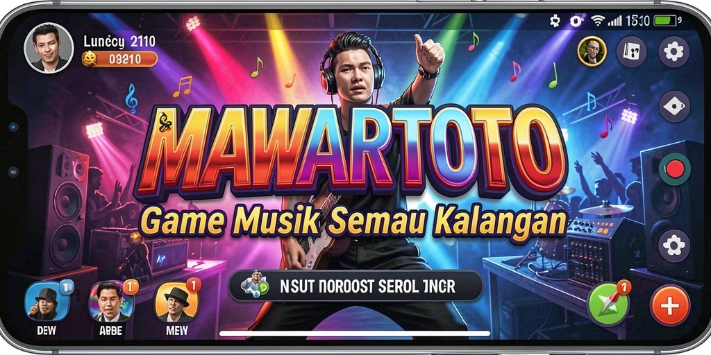 Screenshot gameplay MAWARTOTO dengan irama musik yang menarik.