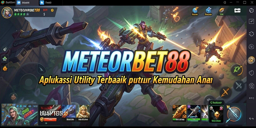 Tampilan utama METEORBET88 dengan fitur pengingat dan kolaborasi