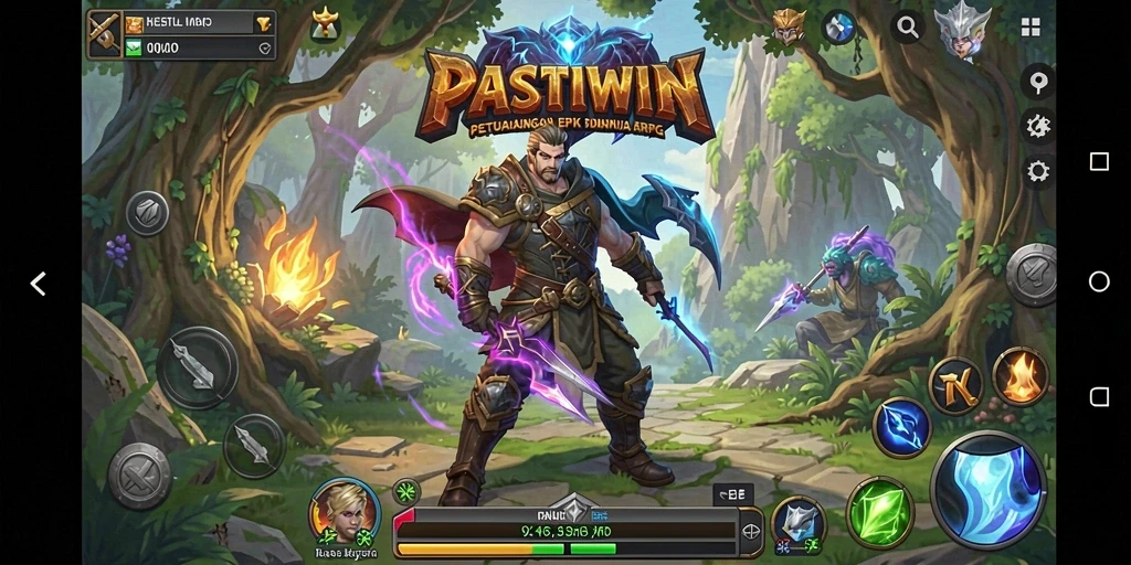 Tangkapan layar PASTIWIN menampilkan aksi seru dalam pertarungan ARPG.