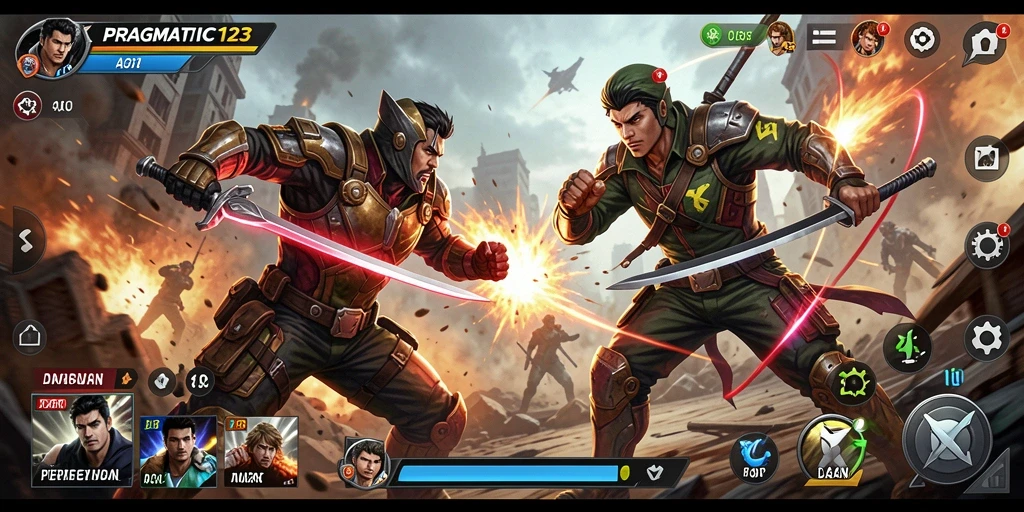 Tampilan seru pertarungan di PRAGMATIC123 dengan efek visual menakjubkan.