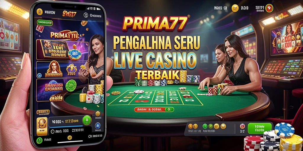 Tampilan gameplay menarik dari aplikasi Live Casino PRIMA77.