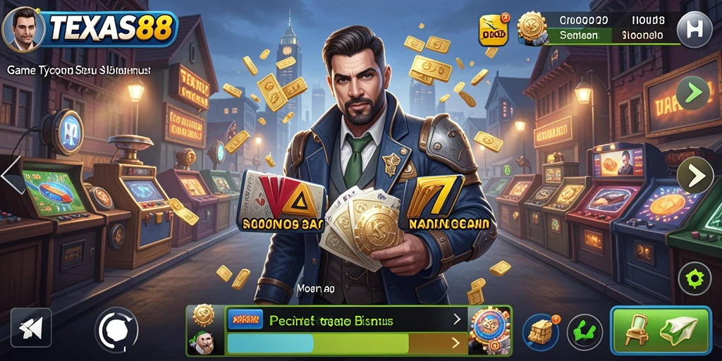 Tampilan menarik dari gameplay Tycoon di TEXAS88 dengan fitur interaktif.