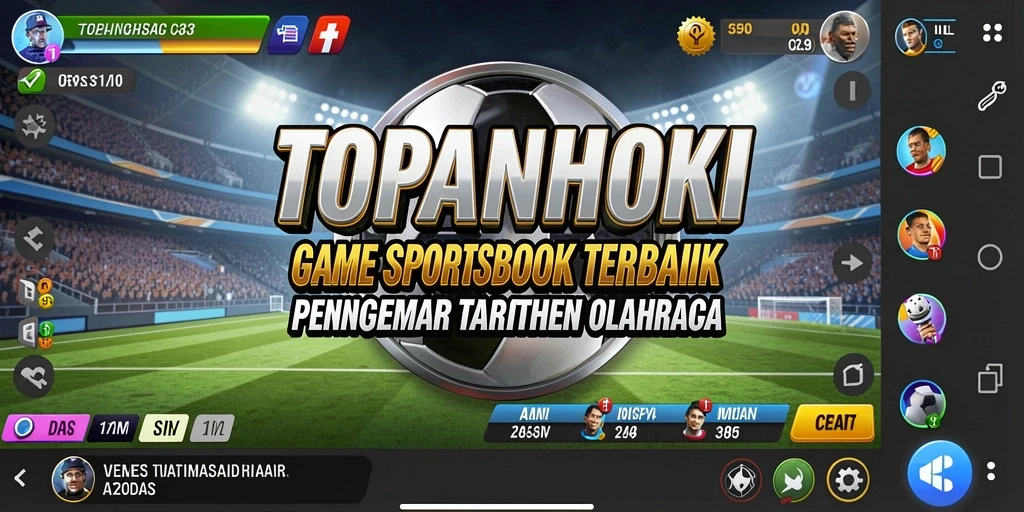 Screenshot gameplay TOPANHOKI menampilkan aksi taruhan olahraga yang menarik.